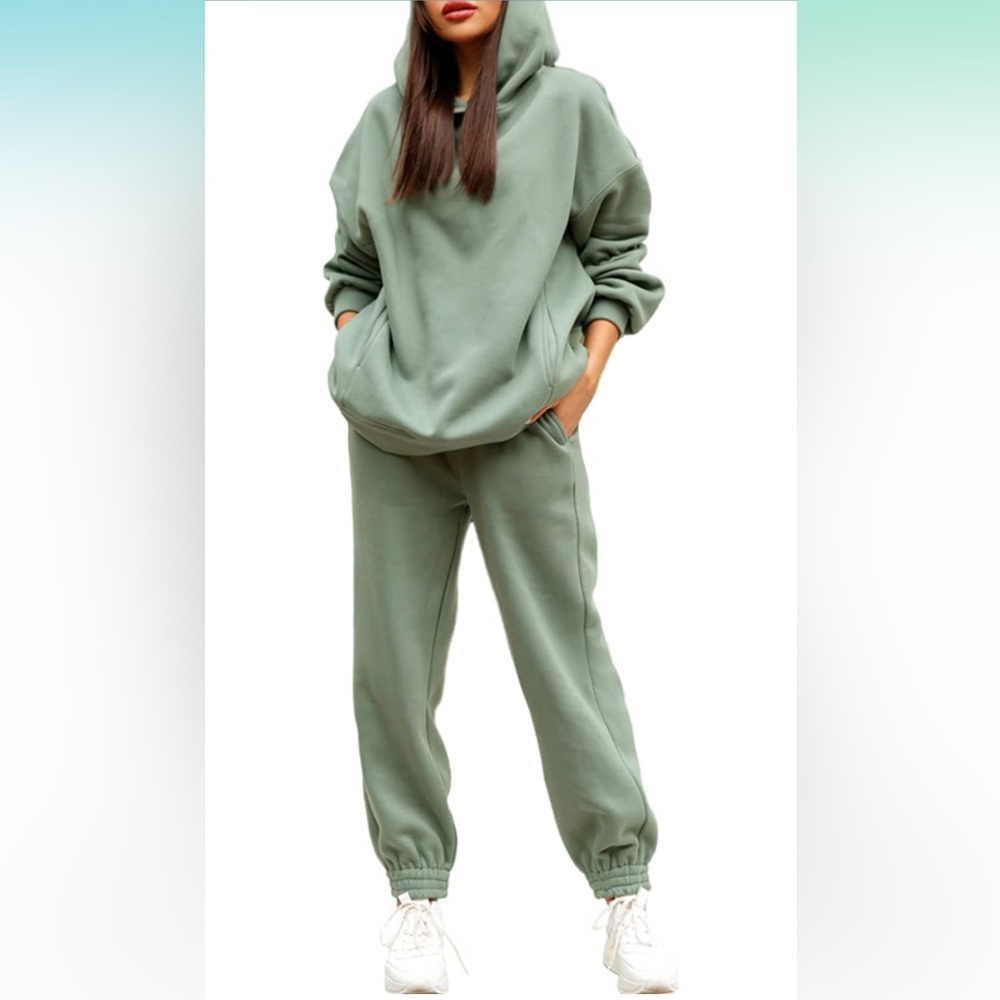 💚Hoodie sweatshirt & joggers, 2 piece outfit